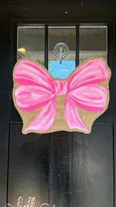 Pink Bow Door Hanger