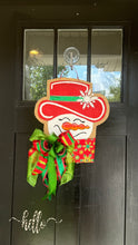 Load image into Gallery viewer, Small Jolly Snowgal in Red &amp; green glitz